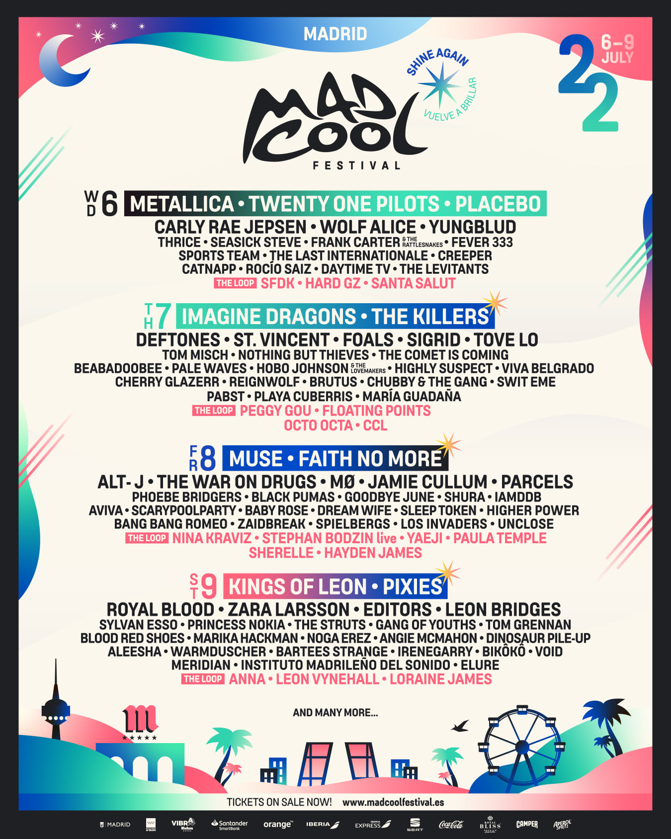 mad cool festival madrid 2022